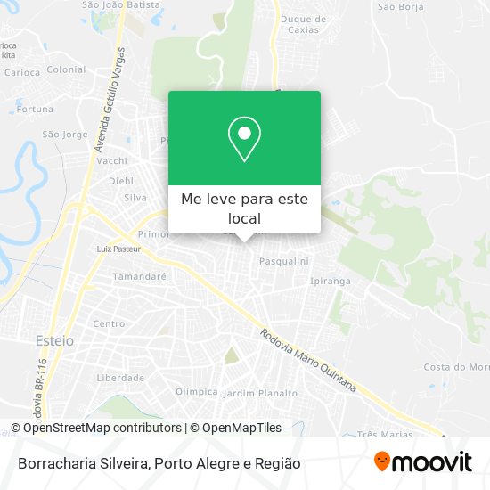 Borracharia Silveira mapa