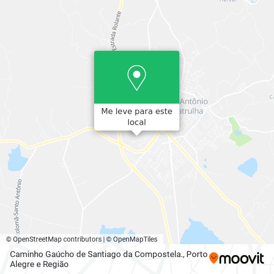 Caminho Gaúcho de Santiago da Compostela. mapa