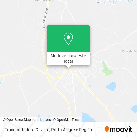 Transportadora Oliveira mapa