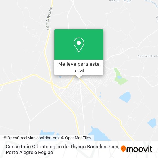 Consultório Odontológico de Thyago Barcelos Paes mapa