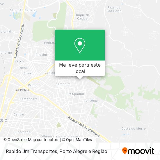 Rapido Jm Transportes mapa