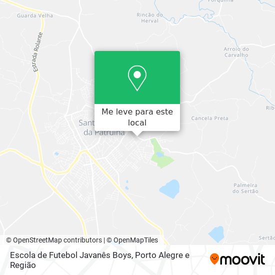 Escola de Futebol Javanês Boys mapa