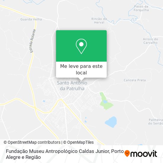 Fundação Museu Antropológico Caldas Junior mapa