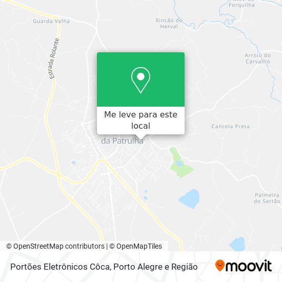 Portões Eletrônicos Côca mapa