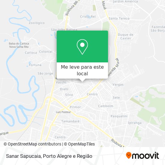 Sanar Sapucaia mapa