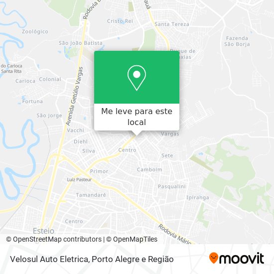Velosul Auto Eletrica mapa