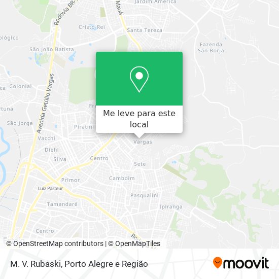 M. V. Rubaski mapa