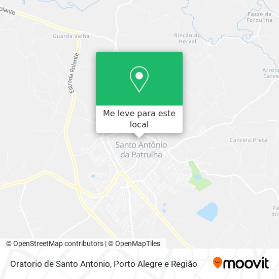 Oratorio de Santo Antonio mapa