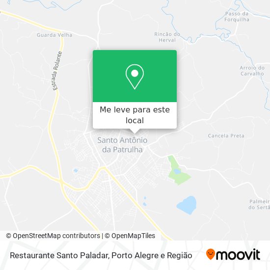 Restaurante Santo Paladar mapa