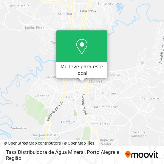 Tass Distribuidora de Água Mineral mapa