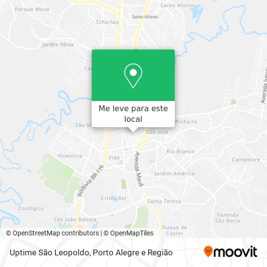 Uptime São Leopoldo mapa