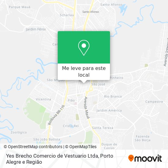 Yes Brecho Comercio de Vestuario Ltda mapa