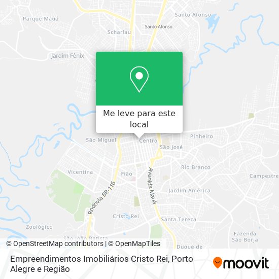 Empreendimentos Imobiliários Cristo Rei mapa