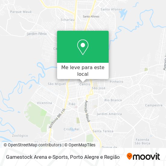 Gamestock Arena e-Sports mapa