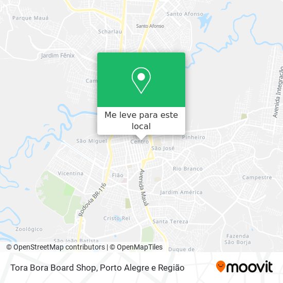 Tora Bora Board Shop mapa