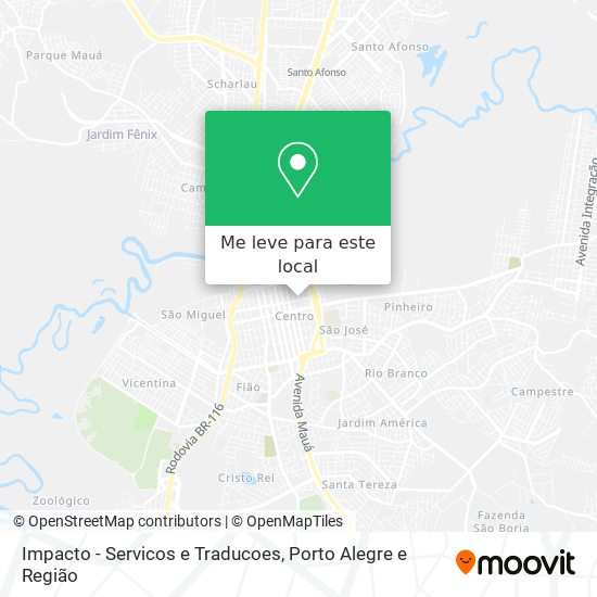 Impacto - Servicos e Traducoes mapa