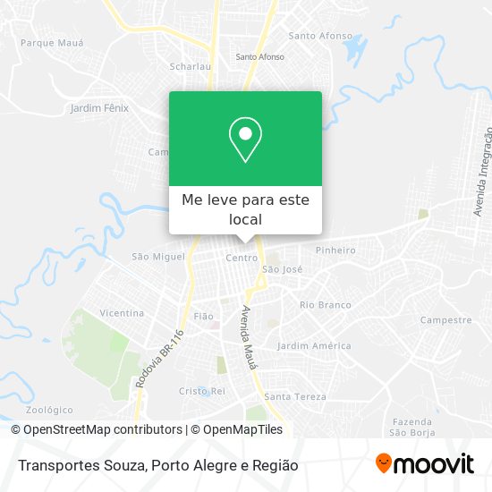 Transportes Souza mapa