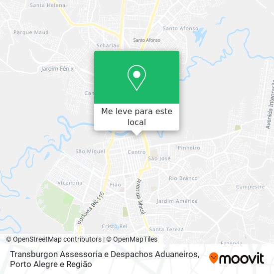 Transburgon Assessoria e Despachos Aduaneiros mapa