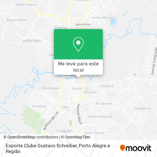 Esporte Clube Gustavo Schreiber mapa