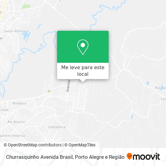 Churrasquinho Avenida Brasil mapa