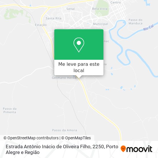 Estrada Antônio Inácio de Oliveira Filho, 2250 mapa