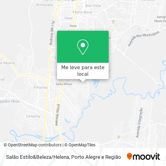 Salão Estilo&Beleza/Helena mapa