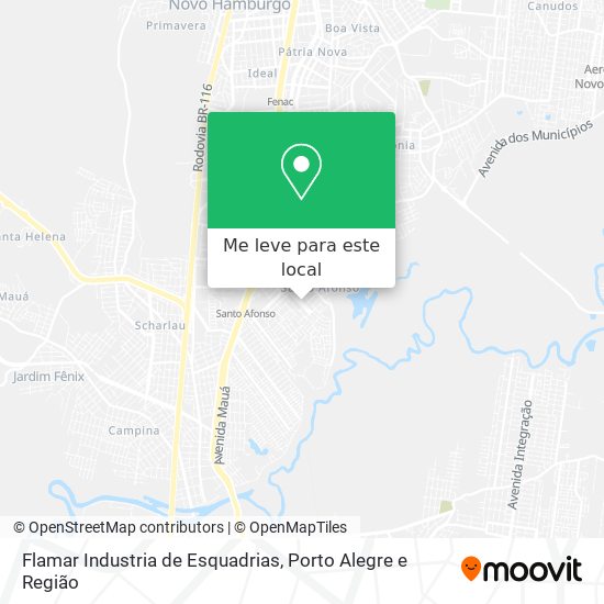 Flamar Industria de Esquadrias mapa