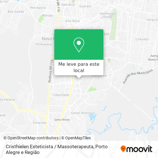 Cristhielen Esteticista / Massoterapeuta mapa