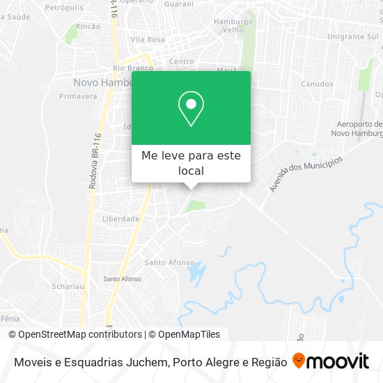 Moveis e Esquadrias Juchem mapa