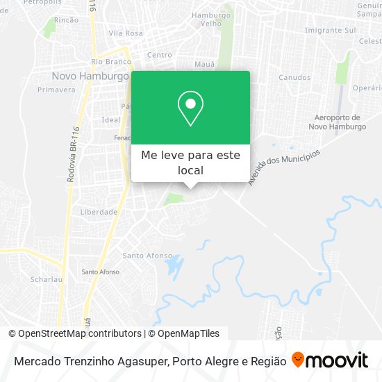 Mercado Trenzinho Agasuper mapa