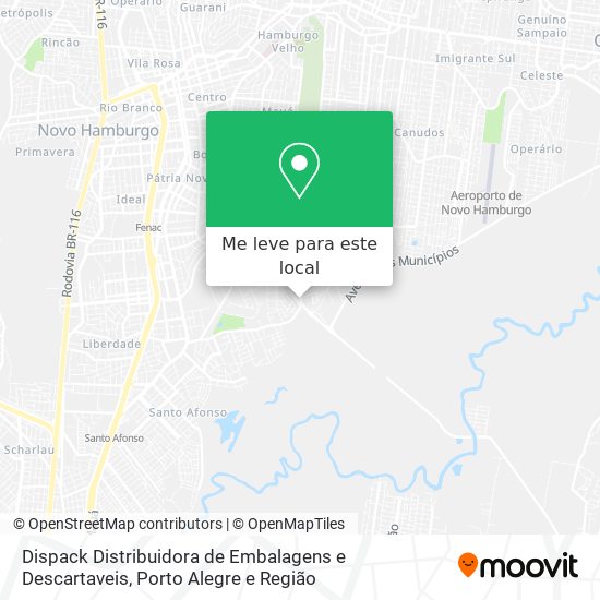 Dispack Distribuidora de Embalagens e Descartaveis mapa