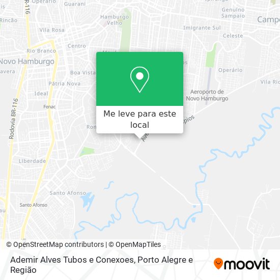 Ademir Alves Tubos e Conexoes mapa