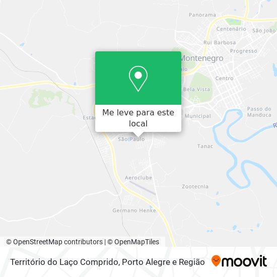Território do Laço Comprido mapa