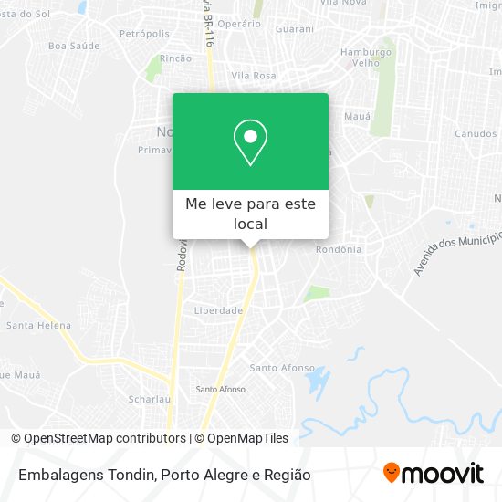 Embalagens Tondin mapa