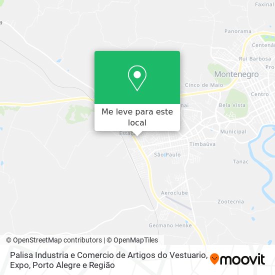 Palisa Industria e Comercio de Artigos do Vestuario, Expo mapa