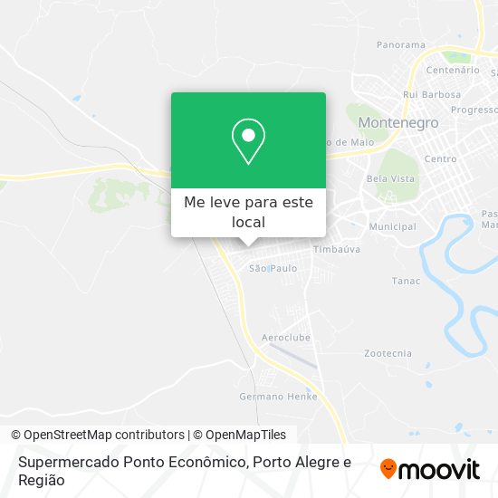 Supermercado Ponto Econômico mapa