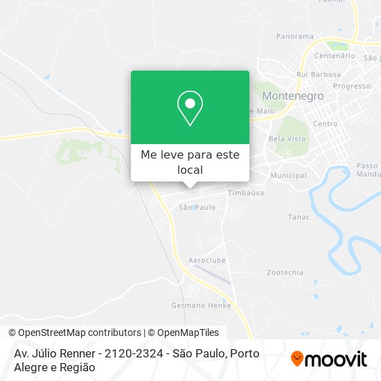 Av. Júlio Renner - 2120-2324 - São Paulo mapa
