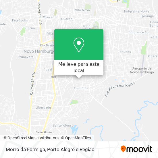 Morro da Formiga mapa