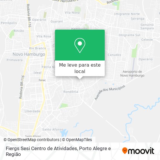 Fiergs Sesi Centro de Atividades mapa