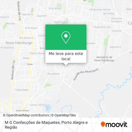 M G Confecções de Maquetes mapa