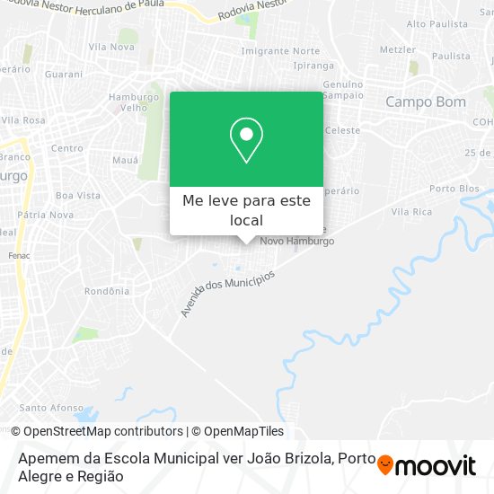 Apemem da Escola Municipal ver João Brizola mapa