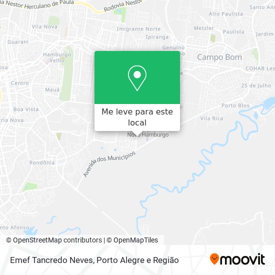 Emef Tancredo Neves mapa