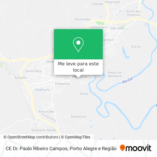 CE Dr. Paulo Ribeiro Campos mapa