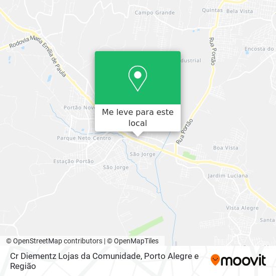 Cr Diementz Lojas da Comunidade mapa