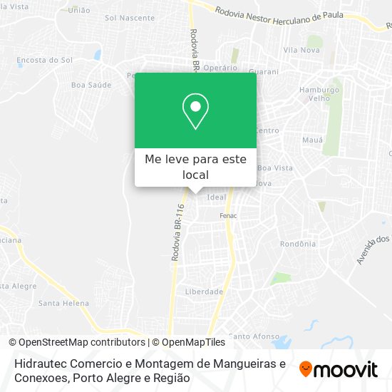 Hidrautec Comercio e Montagem de Mangueiras e Conexoes mapa