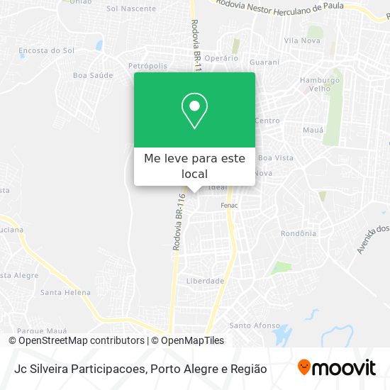 Jc Silveira Participacoes mapa