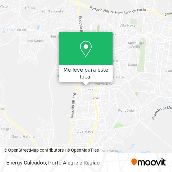 Energy Calcados mapa