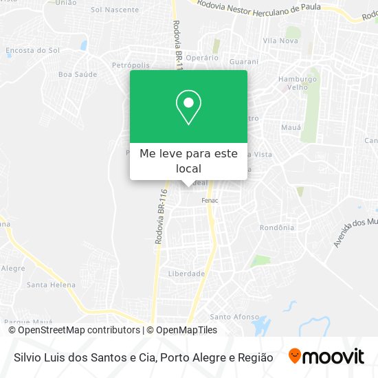 Silvio Luis dos Santos e Cia mapa