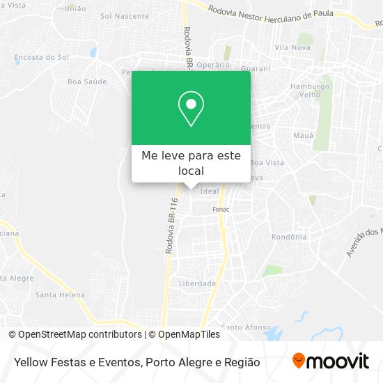 Yellow Festas e Eventos mapa