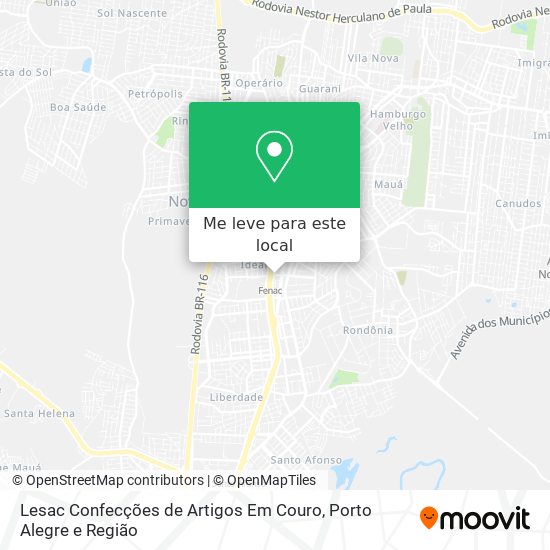 Lesac Confecções de Artigos Em Couro mapa